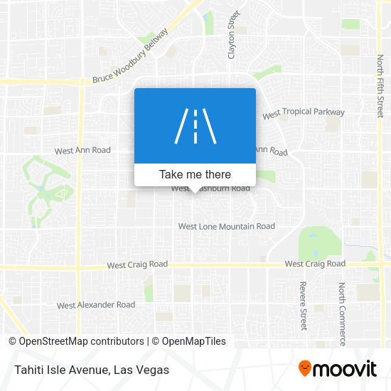 Mapa de Tahiti Isle Avenue