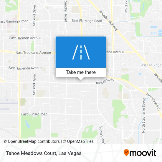 Tahoe Meadows Court map