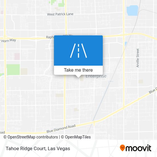 Tahoe Ridge Court map