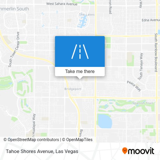Tahoe Shores Avenue map