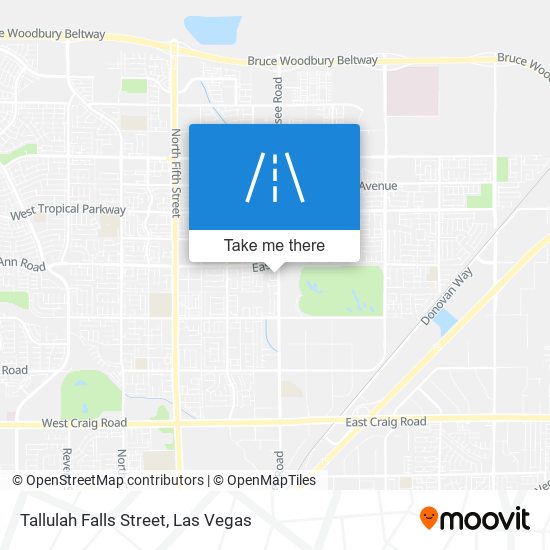 Tallulah Falls Street map