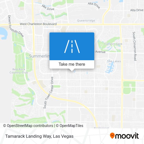 Tamarack Landing Way map