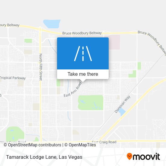 Tamarack Lodge Lane map