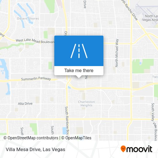 Villa Mesa Drive map