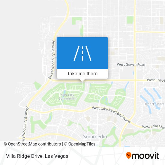 Villa Ridge Drive map