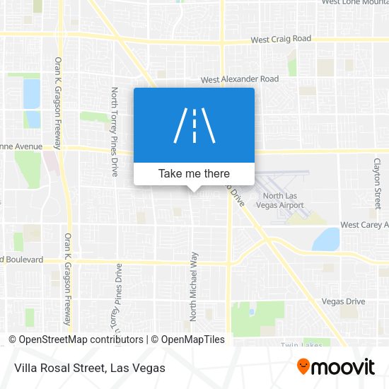 Villa Rosal Street map