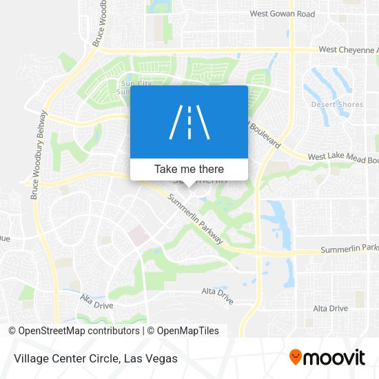 Village Center Circle map