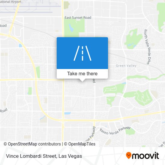 Mapa de Vince Lombardi Street