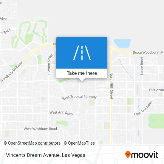 Vincents Dream Avenue map