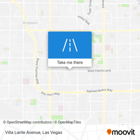 Villa Lante Avenue map