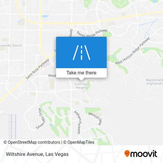 Wiltshire Avenue map