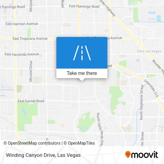 Winding Canyon Drive map