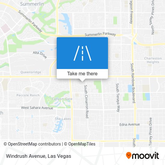 Mapa de Windrush Avenue