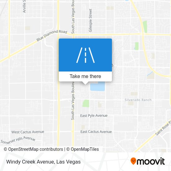 Windy Creek Avenue map