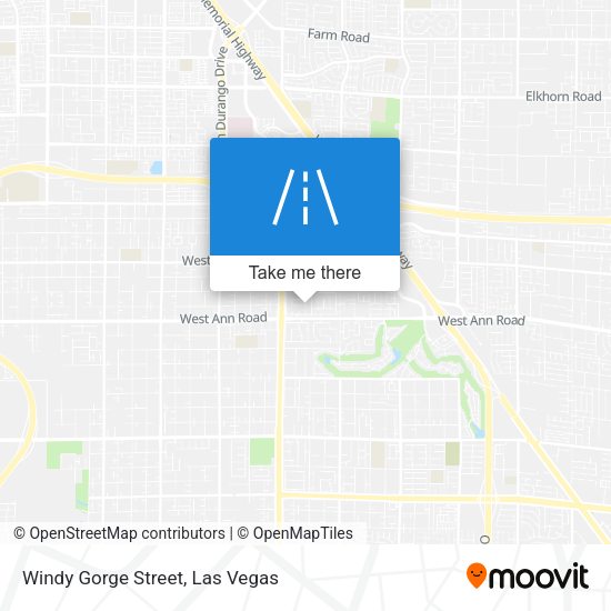 Windy Gorge Street map