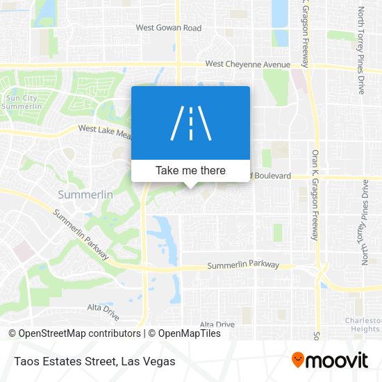 Taos Estates Street map