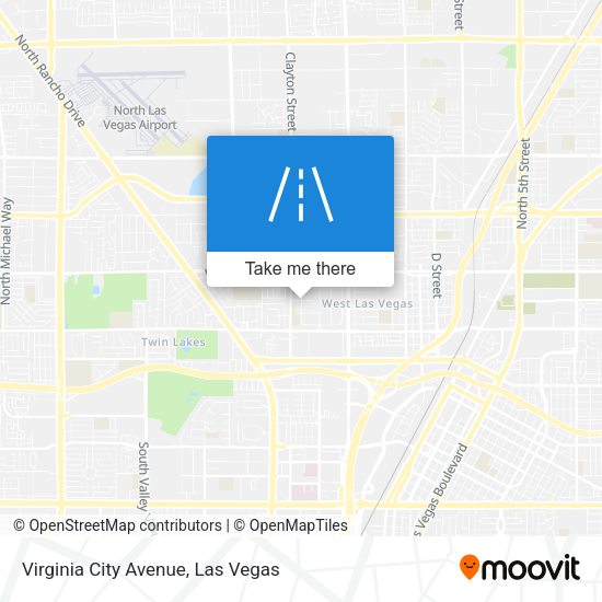 Virginia City Avenue map