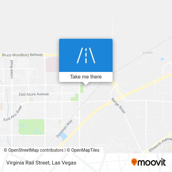 Virginia Rail Street map