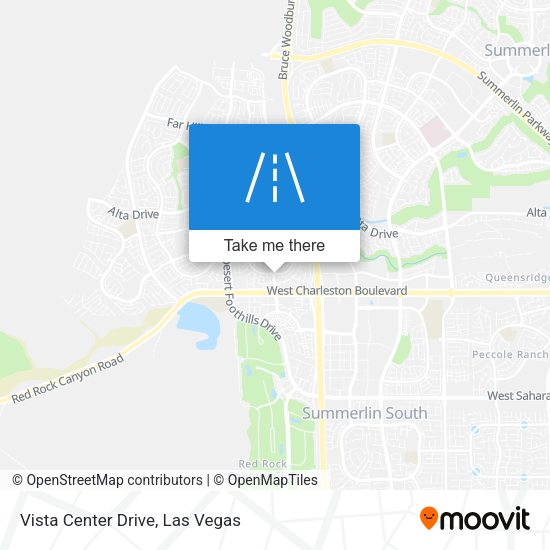 Vista Center Drive map