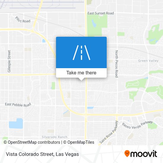 Vista Colorado Street map