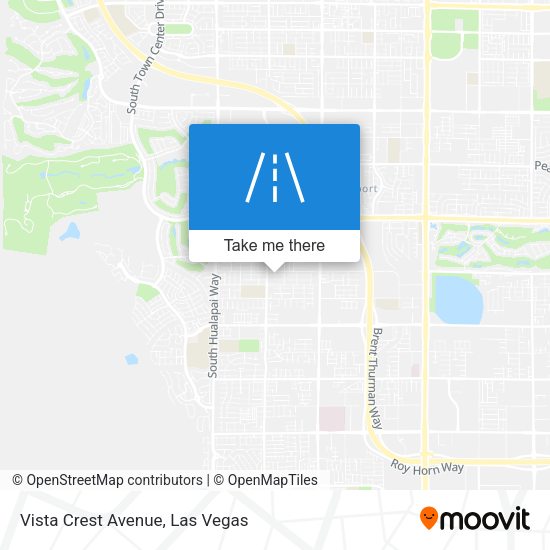 Vista Crest Avenue map