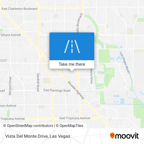 Mapa de Vista Del Monte Drive