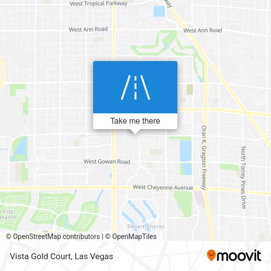 Vista Gold Court map