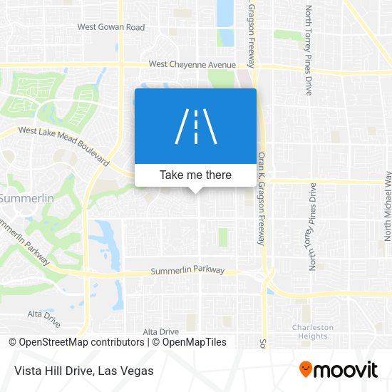 Vista Hill Drive map