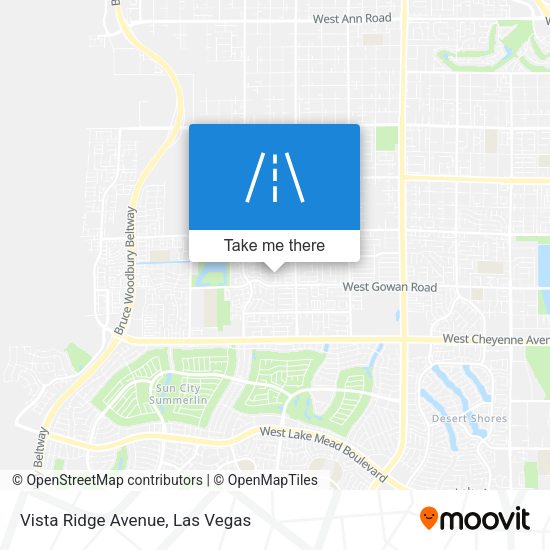 Mapa de Vista Ridge Avenue