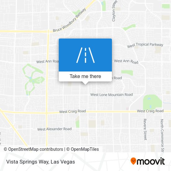 Vista Springs Way map