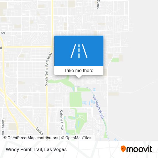 Windy Point Trail map