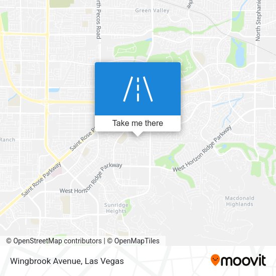 Wingbrook Avenue map