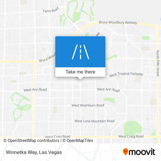 Mapa de Winnetka Way