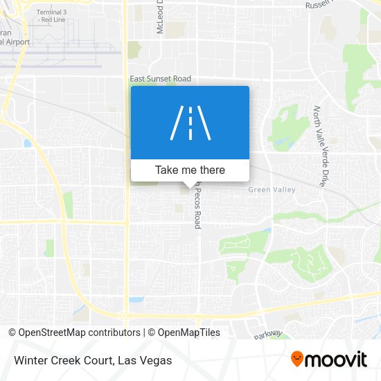 Mapa de Winter Creek Court