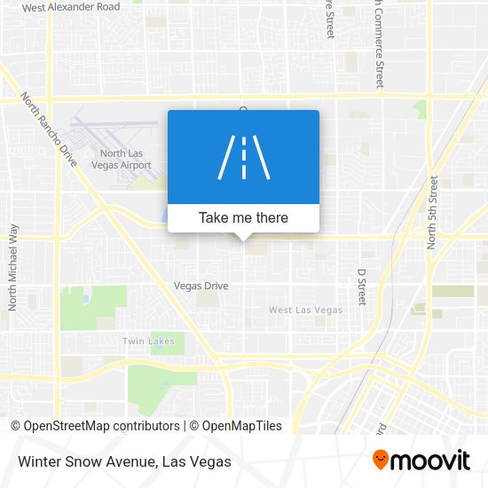 Winter Snow Avenue map