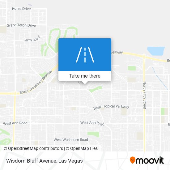 Mapa de Wisdom Bluff Avenue