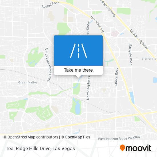 Mapa de Teal Ridge Hills Drive