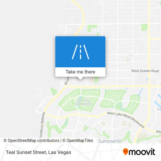 Teal Sunset Street map