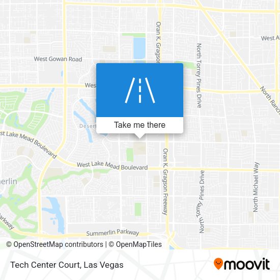 Tech Center Court map