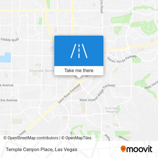 Temple Canyon Place map