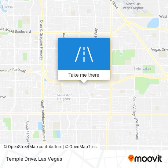 Temple Drive map