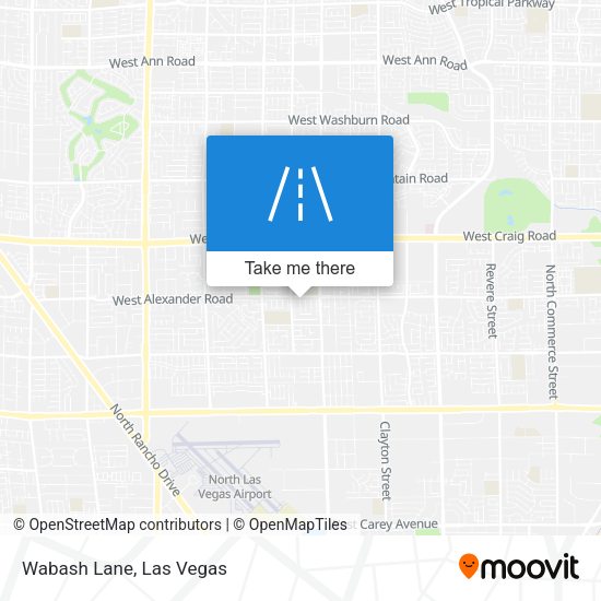 Mapa de Wabash Lane