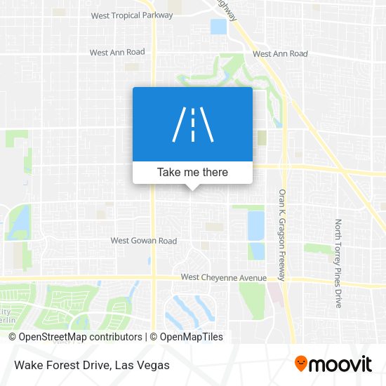 Mapa de Wake Forest Drive