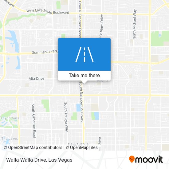 Walla Walla Drive map