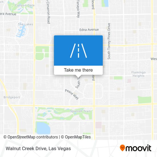 Mapa de Walnut Creek Drive