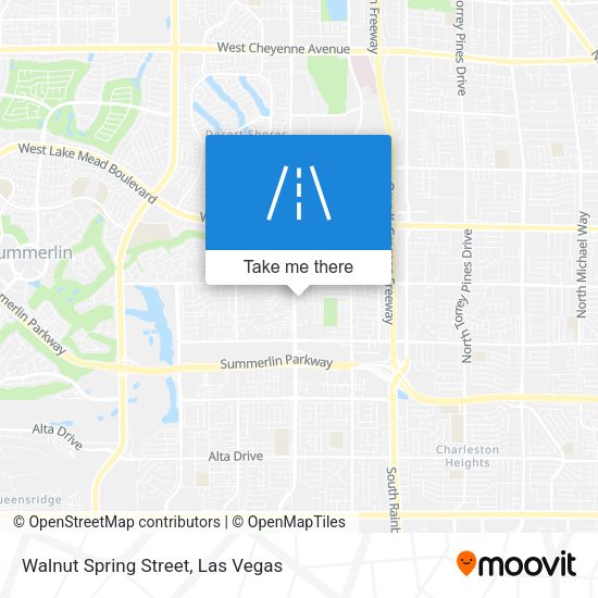 Mapa de Walnut Spring Street