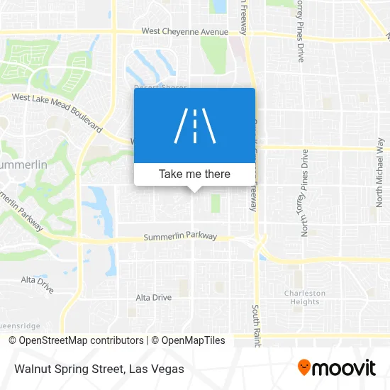 Walnut Spring Street map
