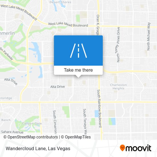 Mapa de Wandercloud Lane