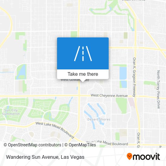 Wandering Sun Avenue map