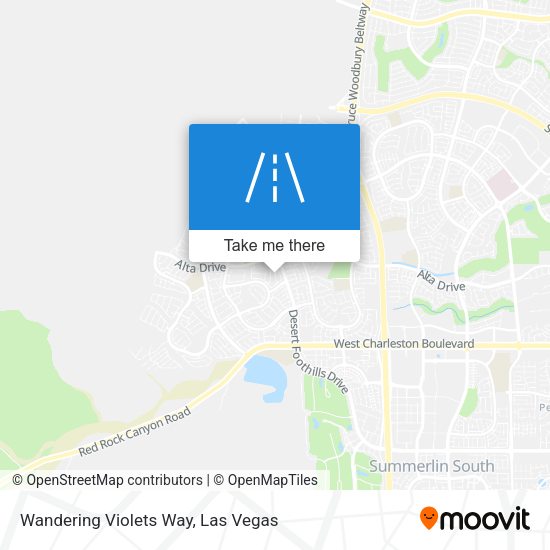 Mapa de Wandering Violets Way